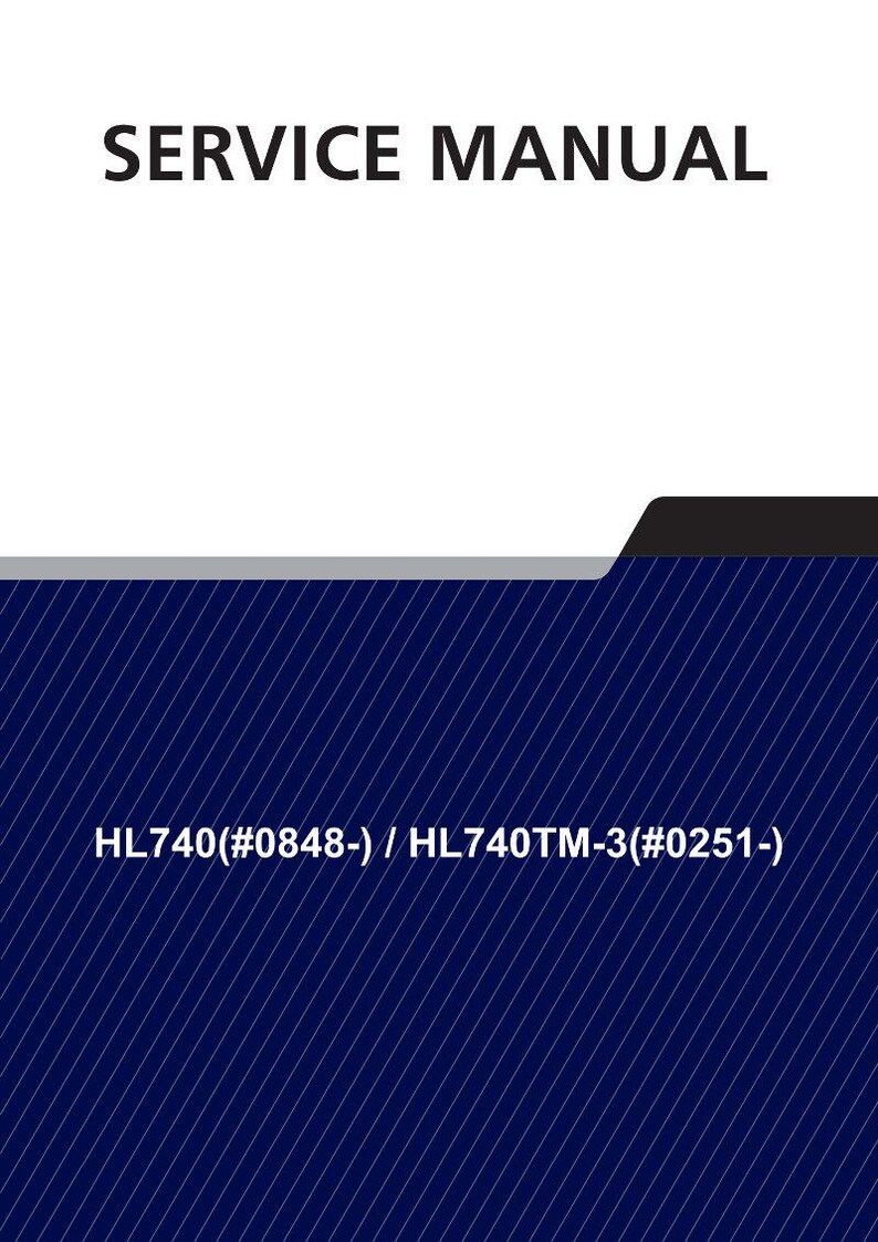 Manual de servicio para cargadora de ruedas Hyundai HL740 (#0848-) / HL740TM-3 (#0251-) / PDF / Descarga instantánea imagen 1