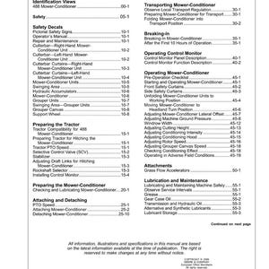 John Deere 488-maaier bedieningshandleiding pdf | Gebruikershandleiding | Direct downloaden afbeelding 4