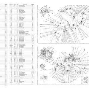 May include: A technical diagram showing detailed mechanical components, including exploded views and a parts list. The image is in black and white, with fine lines illustrating the internal structure and connections of the parts.