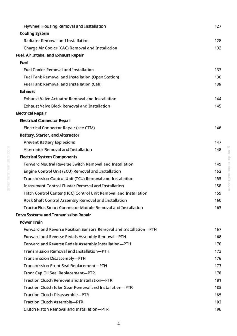 Manual técnico de los tractores John Deere 4044 M, 4066 M, 4044R, 4066R, 4052 M y 4052R en formato PDF / Descarga instantánea imagen 2