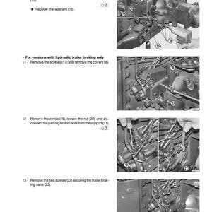 Manual de servicio del tractor Massey Ferguson serie 3400 F en PDF / Reparación de taller / Descarga instantánea imagen 7