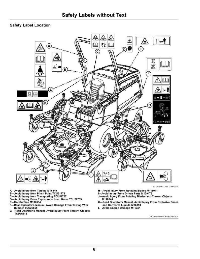 John Deere 1600 gräsklippare bruksanvisning PDF | Användarhandbok | Direkt nedladdning bild 4
