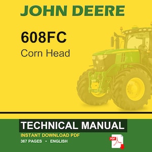 John Deere 608Fc majsaggregat Teknisk manual PDF | Direkt nedladdning bild 1
