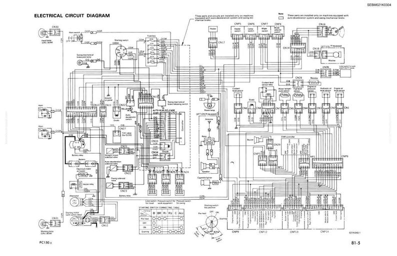 May include: An electrical circuit diagram with the title "ELECTRICAL CIRCUIT DIAGRAM" at the top. The diagram is a complex network of lines, symbols, and text, illustrating the internal workings of a system.
