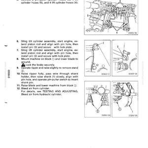 Puede incluir: Una p&aacute;gina de manual titulada "Desmontaje y montaje" para un "Giant Ripper". La p&aacute;gina incluye diagramas e instrucciones numeradas para procedimientos mec&aacute;nicos, con ilustraciones detalladas de componentes.