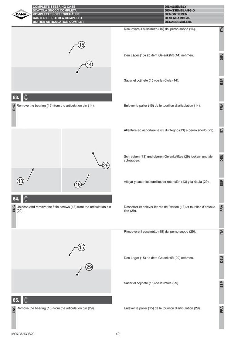 Dana 708 130 S20 Axel Verkstadsmanual PDF | Service Reparation | Direkt Nedladdning bild 5