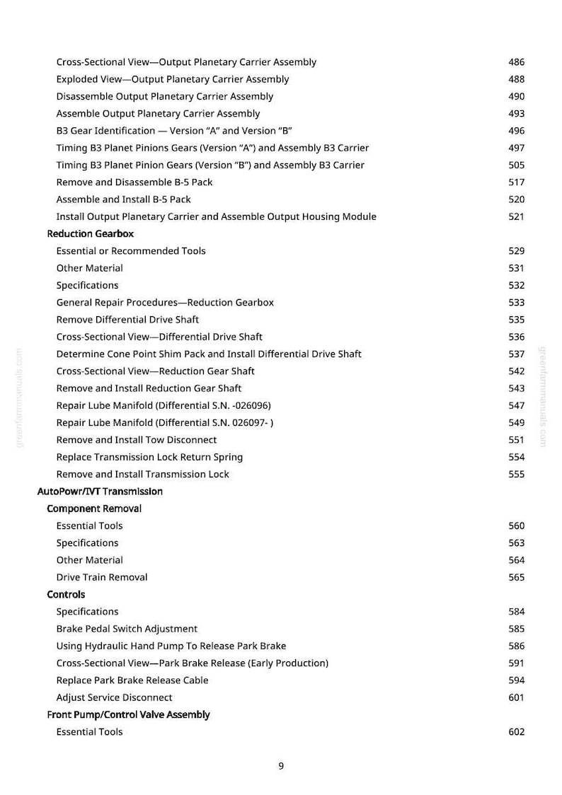 John Deere 7710, 7610, 7810 traktor reparationsmanual PDF | Serviceverkstad | Direkt nedladdning bild 9