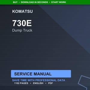 Komatsu 730E dumper servicehandbok reparation verkstad PDF nedladdning bild 1