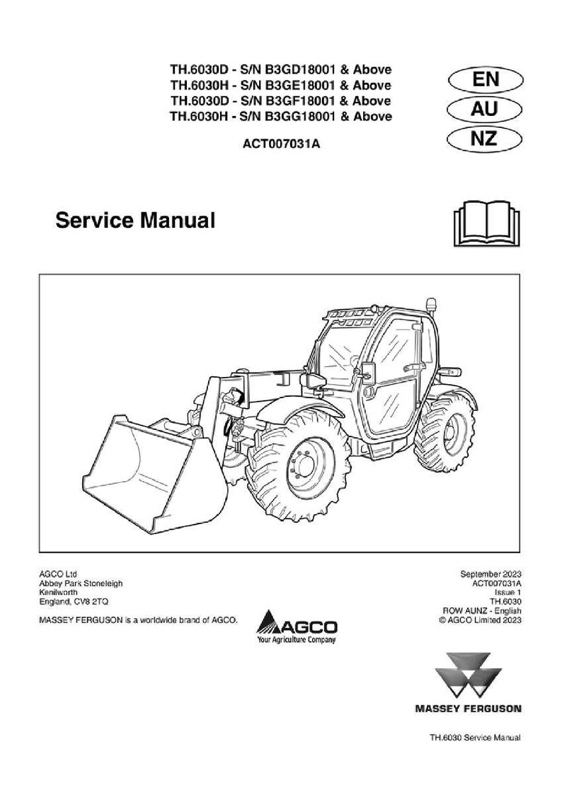 Massey ferguson Th 6030d 6030h stage 3a tier3 new cab Telescopic handler Service Manual PDF | Workshop Repair | Instant Download image 2