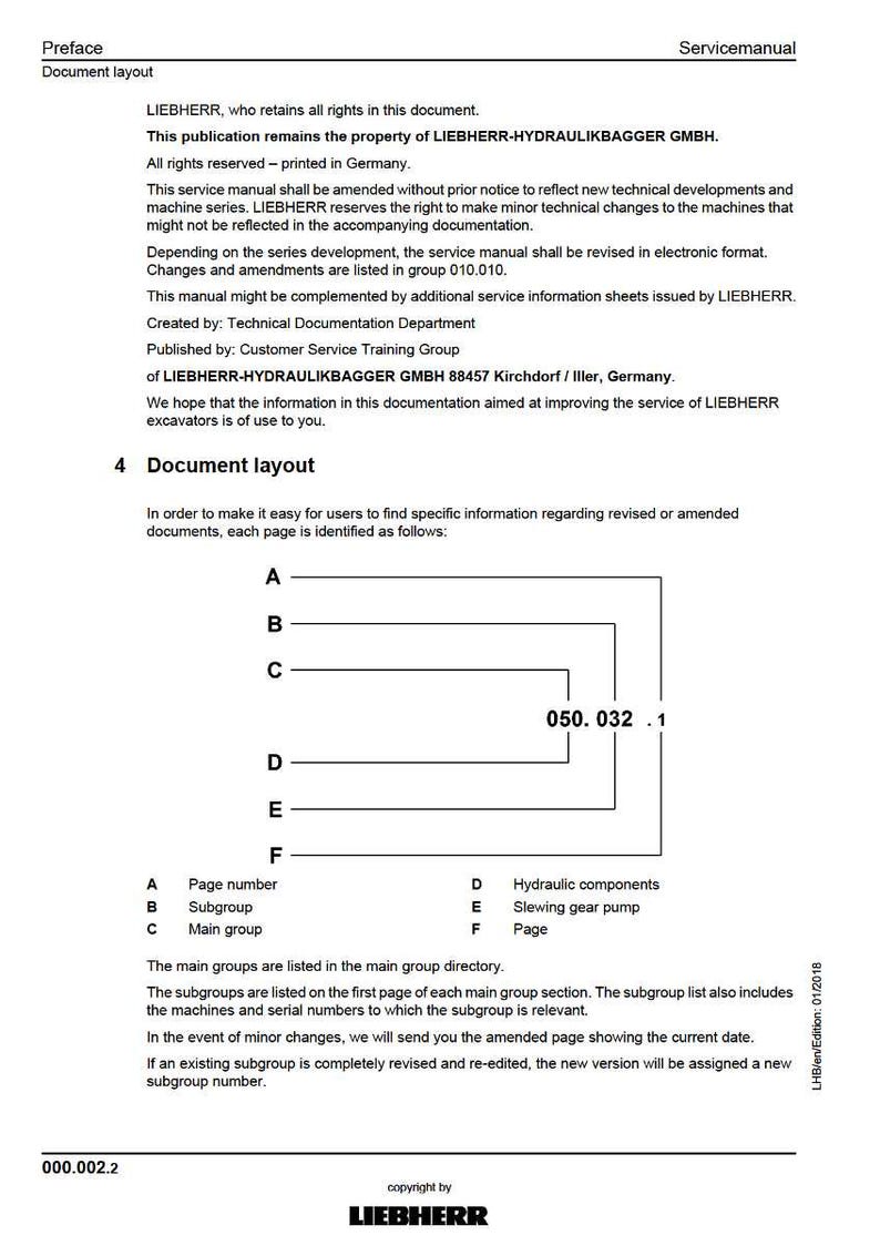 Liebherr A922 rail litronic 1509 Hydraulic excavator Service Manual PDF | Workshop Repair | Instant Download image 4
