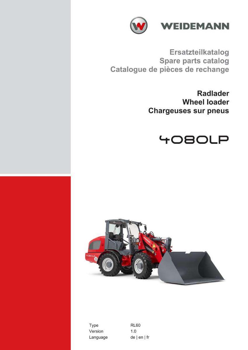 Weidemann 4080Lp Wheel loader Parts Manual PDF | Illustrated Catalog | Instant Download image 2