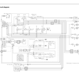 May include: A detailed cab electric circuit diagram with numerous lines, symbols, and text labels. The diagram is in black and white, illustrating the electrical components and connections within a vehicle's cab.
