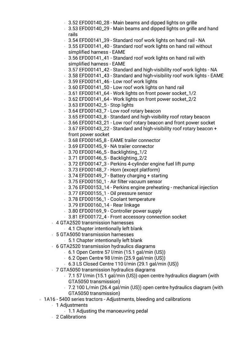 Massey ferguson 5400 Series supplement Tractor Service Manual PDF | Workshop Repair | Instant Download image 7