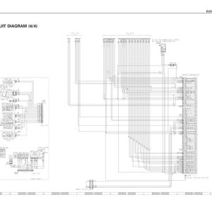 May include: An electric circuit diagram (4/4) with detailed wiring and components, rendered in black lines on a white background. The diagram includes text labels and symbols, illustrating the electrical connections and layout.