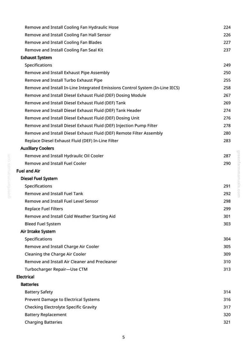 K&ouml;nnte beinhalten: Eine wei&szlig;e Seite mit einer Liste von Kfz-Reparaturverfahren, darunter "K&uuml;hlgebl&auml;sebl&auml;tter aus- und einbauen" und "Kraftstofftank aus- und einbauen". Seitenzahlen sind rechts aufgef&uuml;hrt.