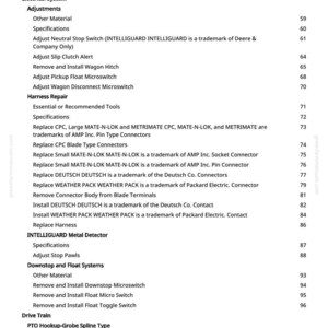 Teknisk manual för John Deere 3955, 3975 fälthackar i PDF-format | Nedladdning direkt bild 5