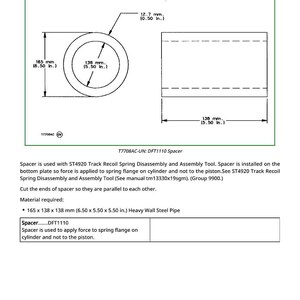 Op de afbeelding: Technische tekening van een DFT1110-afstandhouder, met afmetingen in millimeters. De tekening toont een cirkelvormige en een rechthoekige weergave van de afstandhouder, met afmetingen van 165 x 138 x 138 mm.