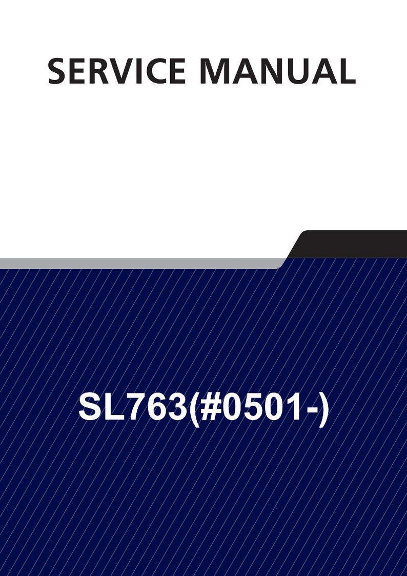 HYUNDAI SL763(#0501-) Wheel Loader Service Manual | PDF | Instant Download image 1