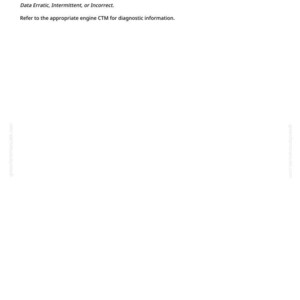 May include: White page with black text. The text reads: ECU 000108.02 - Barometric Pressure Sensor Reading Unreasonable. Data Erratic, Intermittent, or Incorrect. Refer to the appropriate engine CTM for diagnostic information.