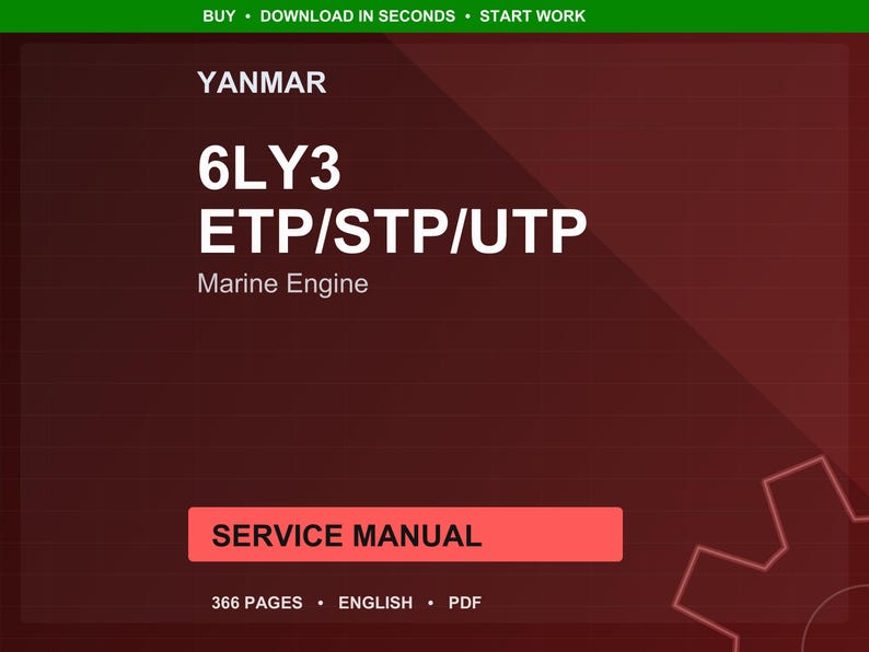 Manuale di servizio per motore marino Yanmar 6Ly3 etp stp utp in formato PDF / Riparazione in officina / Download immediato immagine 1