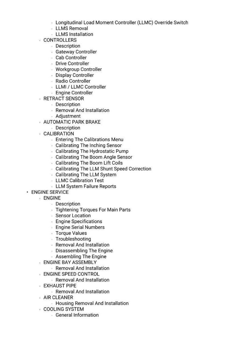 Massey Ferguson TH 7035RC 7035XRC 7035BRC Stage 5 Teleskoplastare Servicemanual PDF | Verkstadsreparation | Direktnedladdning bild 11