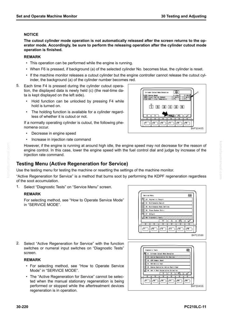 Pu&ograve; includere: Una pagina di un manuale del monitor della macchina con il titolo "Impostare e utilizzare il monitor della macchina". La pagina include testo, diagrammi e schermate dell'interfaccia del monitor, che descrivono le procedure di test e regolazione.