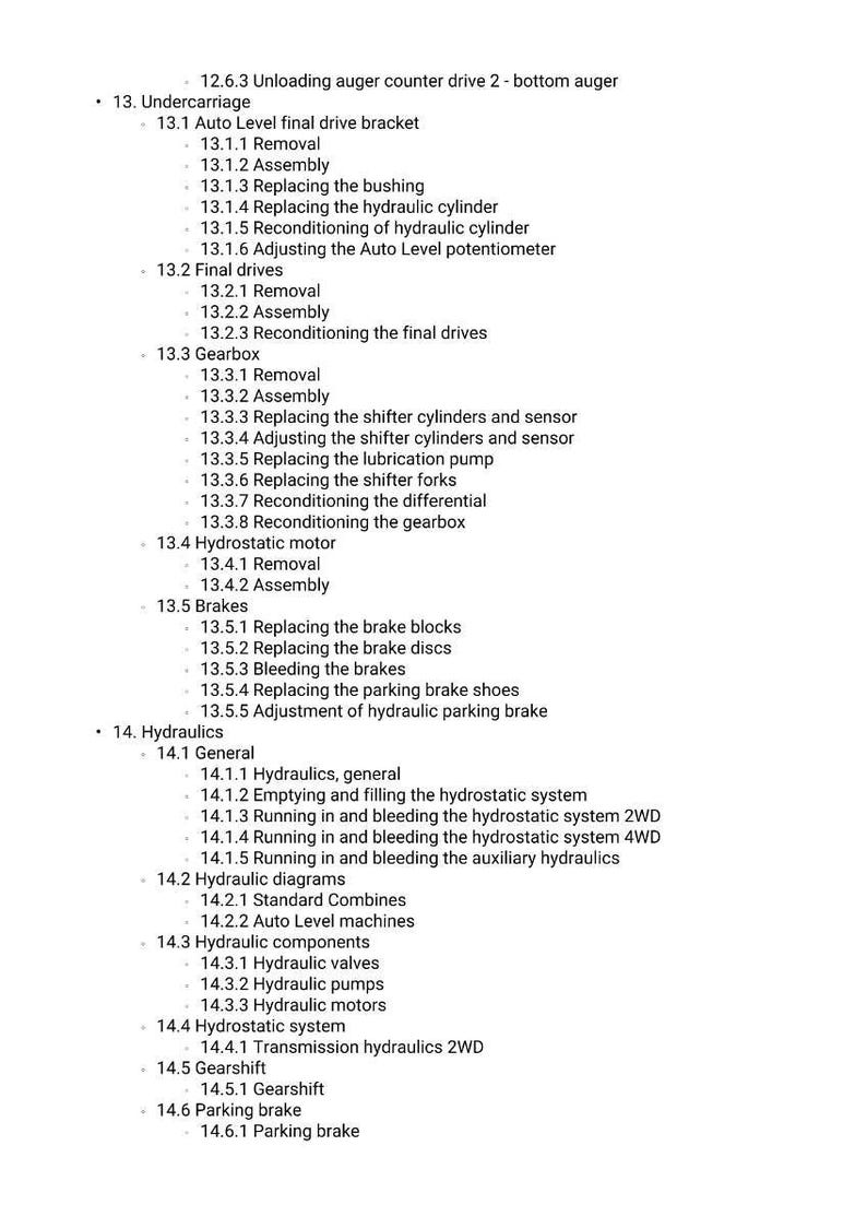 Massey ferguson 7380 7382 Centora auto level Combine Service Manual PDF | Workshop Repair | Instant Download image 9
