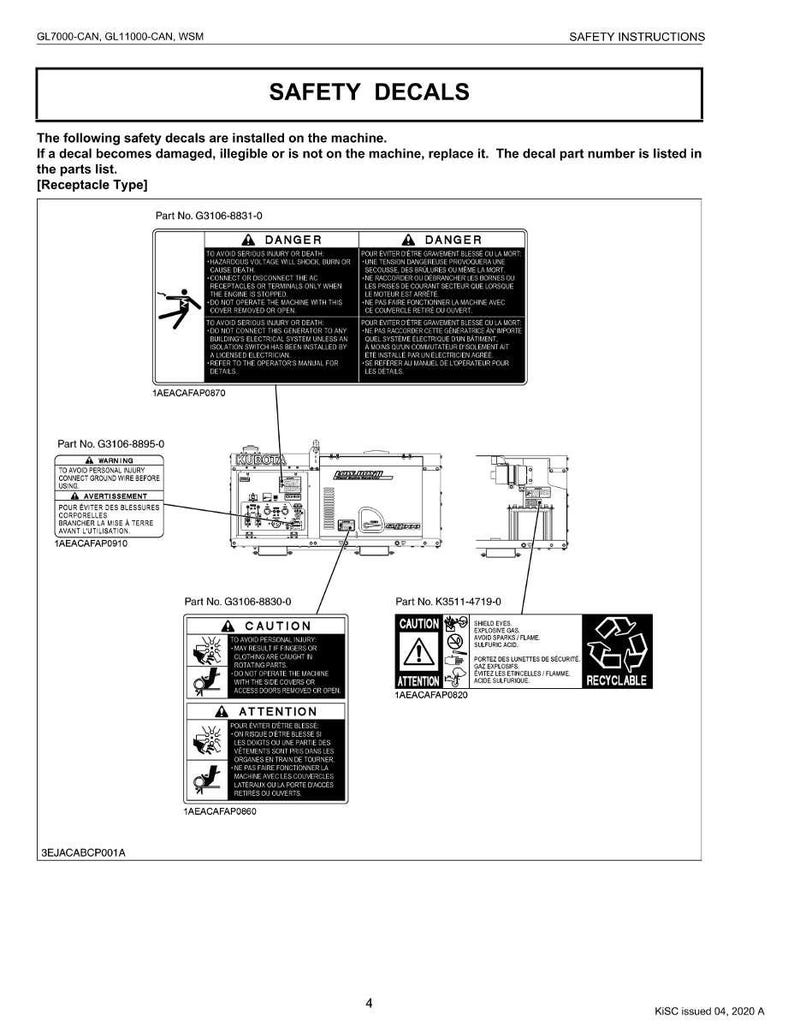 Kubota Gl7000 gl11000 kan dieselmotor verkstadsmanual PDF | Service och reparation | Direkt nedladdning bild 7