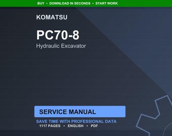 Komatsu PC70-8 Hydraulic Excavator Service Manual PDF