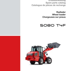 Manual de piezas de la cargadora de ruedas Weidemann 5080 T4f en formato PDF / Catálogo ilustrado / Descarga instantánea imagen 2
