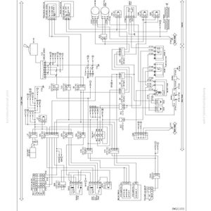 May include: A detailed circuit diagram related to auto-preheating, starting, start aid, and charging of an engine. The diagram includes various electrical components, labeled with text and symbols, connected by lines. The diagram is on a white background with text at the top and bottom.