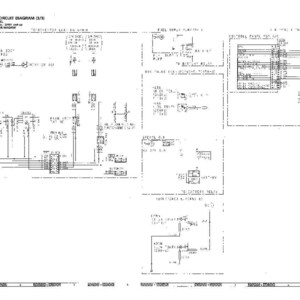 Peut inclure: Diagramme de circuit &eacute;lectrique d&eacute;taill&eacute; (3/3) en noir et blanc avec texte, lignes et symboles. Le diagramme comprend des &eacute;tiquettes telles que &laquo;&nbsp;FUEL SUPPLY&nbsp;&raquo; et &laquo;&nbsp;CONTROL PANEL TEST UNIT&nbsp;&raquo;.