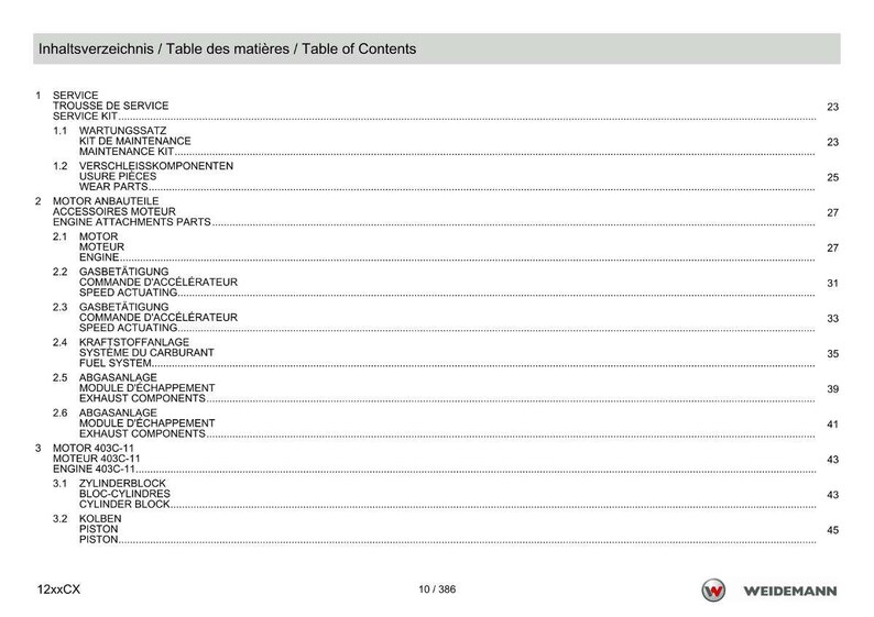 Weidemann 1230Cx30 Hjullastare Reservdelsmanual PDF | Illustrerad katalog | Direktnedladdning bild 11