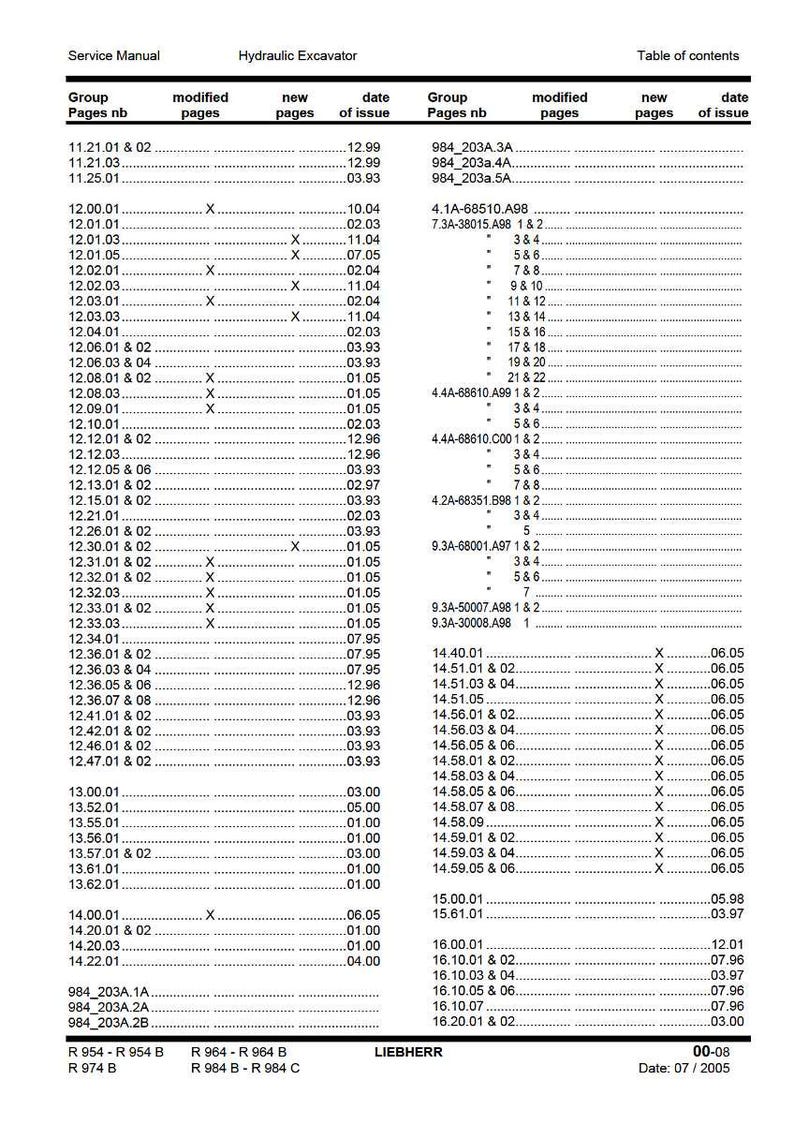 リープヘル R954 r954b r954c r964 r964b r974b リトロニック油圧ショベル サービスマニュアル PDF | ワークショップ修理 | 即時ダウンロード 画像 9