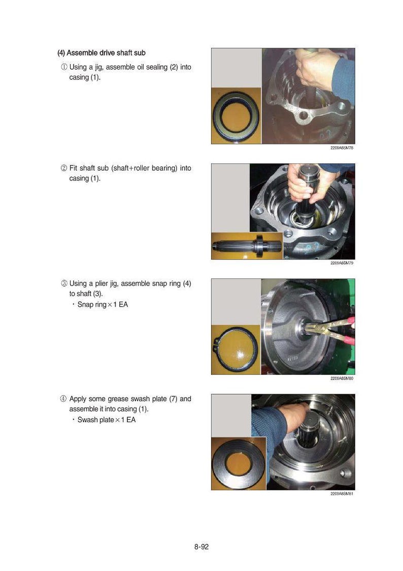 Manual de servicio de la excavadora de ruedas HYUNDAI R210W-9AMH / PDF / Descarga instantánea imagen 4