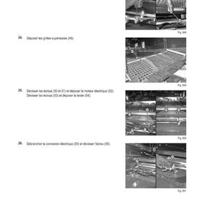 May include: A page from a manual titled "M&Eacute;THODE D'INTERVENTION" with numbered steps and diagrams. The steps include disconnecting electrical connections, removing screws, and removing parts. Figures 848, 849, 850, and 851 are shown.