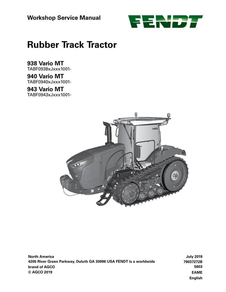Werkplaatshandleiding Fendt 900 Mt s4 stage 4f tractor pdf | Servicereparatie | Direct downloaden afbeelding 2