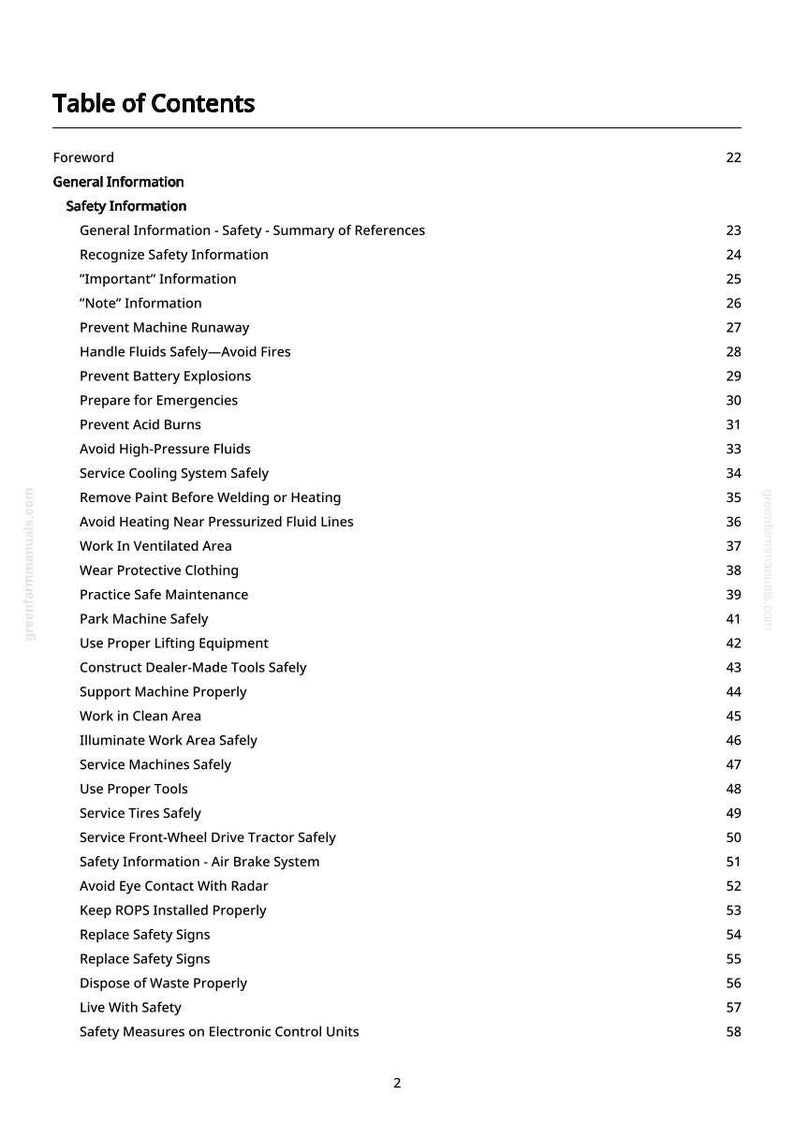 John Deere 6225, 6325, 6425, 6525 Traktor Diagnostikmanual PDF | Direkt Nedladdning bild 4