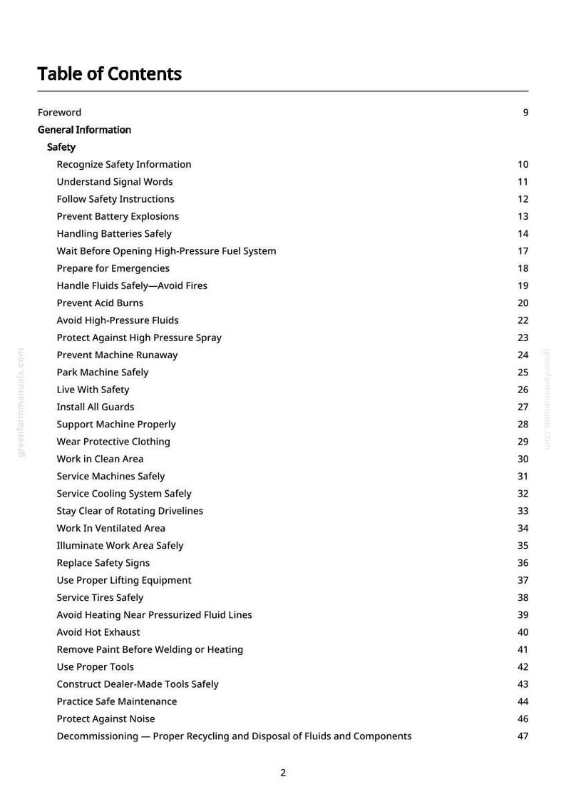 K&ouml;nnte beinhalten: Eine wei&szlig;e Seite mit einem Inhaltsverzeichnis aus einem Handbuch. Der Titel lautet "Inhaltsverzeichnis". Die Tabelle listet Sicherheitsthemen wie "Batterieexplosionen verhindern" und "Hochdruckfl&uuml;ssigkeiten vermeiden" auf.