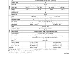 Kubota Diesel Generator KJ-X 50 Hertz Series Workshop Manual | Instant PDF Download image 8
