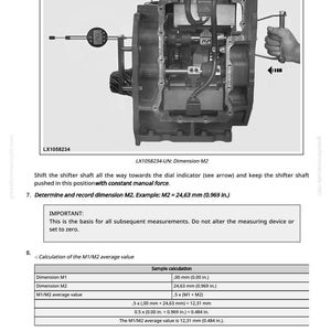 May include: Diagram of a mechanical component with a dial indicator measuring a dimension. The text indicates a measurement of 24.63 mm (0.969 in.). The image is a technical illustration.