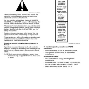 John Deere 2653B gräsklippare bruksanvisning PDF | Användarhandbok | Direkt nedladdning bild 7