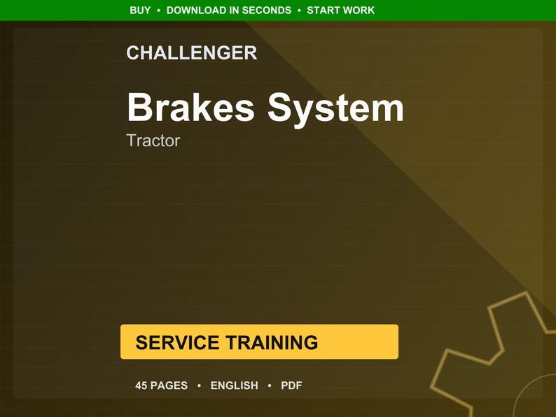 Challenger-remsysteem Trainingshandleiding tractorservice pdf | Trainingsgids | Direct downloaden afbeelding 1