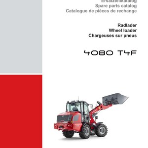 Weidemann 4080 T4f Wheel loader Parts Manual PDF | Illustrated Catalog | Instant Download image 2