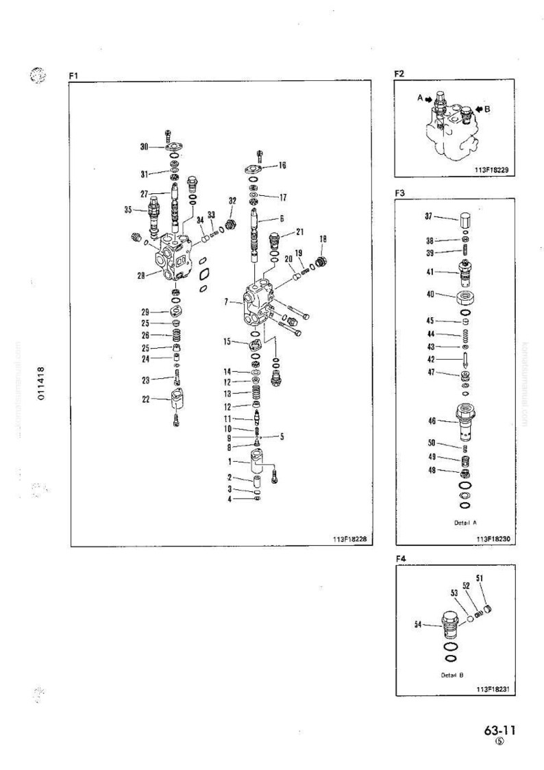 May include: An exploded diagram of mechanical components, likely for a machine or engine. The image is a technical drawing with various parts labeled with numbers and diagrams. The components are arranged in an organized manner.