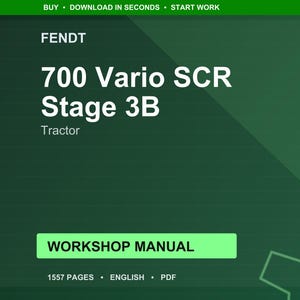 Fendt 700 Vario scr stage 3b tractor werkplaatshandboek pdf | Servicereparatie | Direct downloaden afbeelding 1