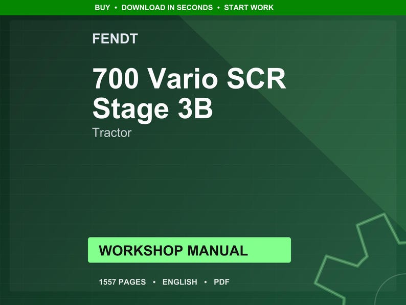 Fendt 700 Vario scr stage 3b tractor werkplaatshandboek pdf | Servicereparatie | Direct downloaden afbeelding 1