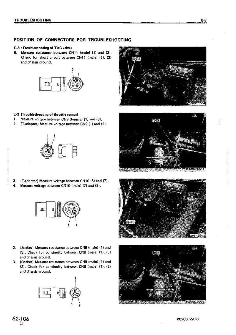 Komatsu PC200,210,220,240 Excavator Service Manual Repair Workshop PDF image 8