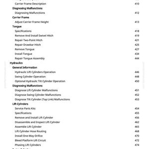 John Deere 945, 955 Center Pivot Rotary Mower-Conditioner Technical Manual PDF | Instant Download image 8