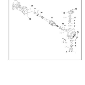 May include: An exploded diagram of automotive parts, including a driveshaft, bearings, and various fasteners. The image is labeled with numbers and the text "MO709-020342" and the DANA logo.